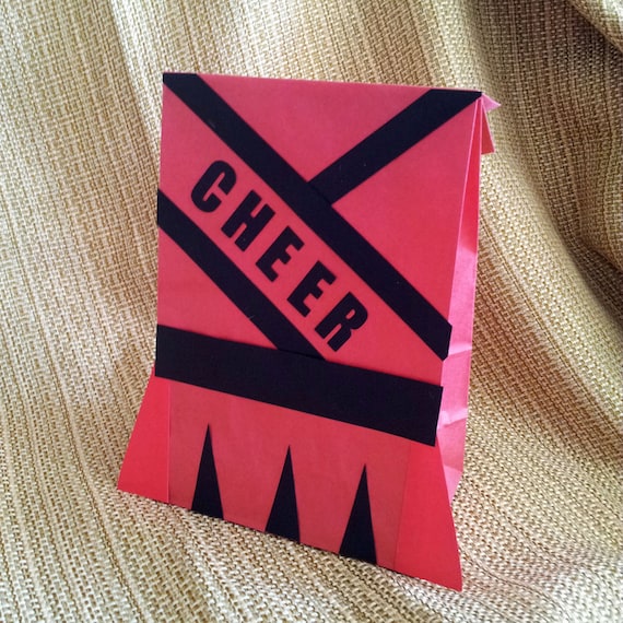 Cheerleader Treat Sacks Cheer Sports Varsity High School Theme
