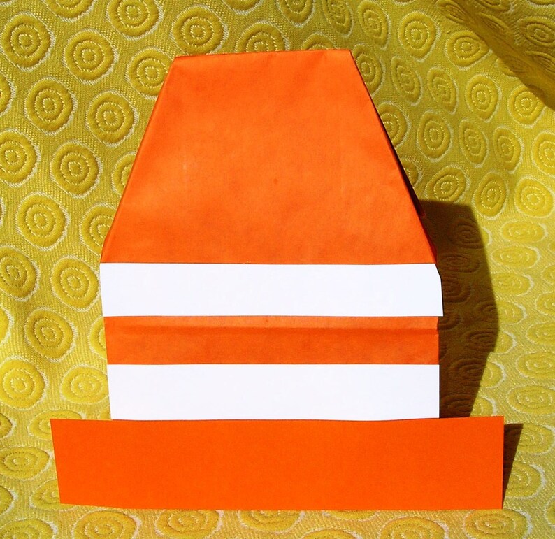 Traffic Cone Birthday Party Favor Treat Sacks Construction Etsy