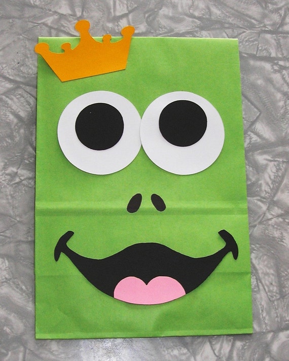 Frog Prince Birthday Party Favor Treat Sacks Princess and Frog Prince Theme Goody Favor Bags by jettabees on Etsy Il_570xn