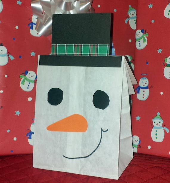 Snowman FROSTY Treat Sacks - Christmas Holiday Theme Birthday Party Favor Goody Bags by jettabees on Etsy Il_570xn