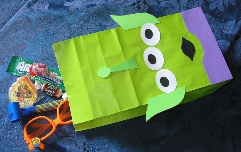 Space Alien Treat Sacks Toy Story Woody Buzz Lightyear Theme Etsy