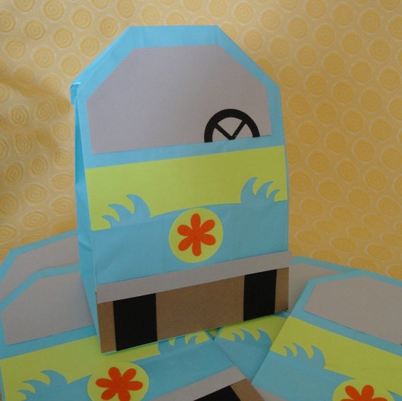 Hippie Van Treat Sacks Birthday Party Favor Goody Bags by jettabees on Etsy Il_570xn