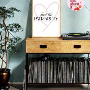 F*ck the Patriarchy – Bold Feminist Printable Wall Art, Loud Protest Decor, Empowering Digital Download