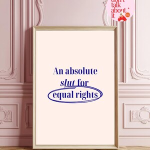 Feminist Quote Wall Art: Empowering Women Print (Digital Download)
