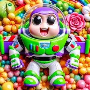 Toddler Unisex Short Sleeve T Shirt - DTF - Cartoon Disney Toy Story Buzz Lightyear - 10 Colors 3 Sizes