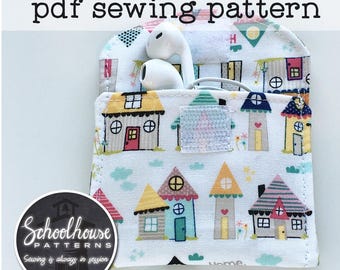 Easy Wallet Sewing Pattern – Earbud Pouch & Cash Wallet (PDF Download) - 3 sizes - Beginner Friendly