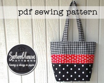 The Secretary A shoulder bag purse pdf sewing pattern in 3 | Etsy