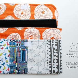 eClutch PDF Sewing Pattern | Tablet & iPad Sleeve Case with Pocket | Beginner-Friendly Digital Download