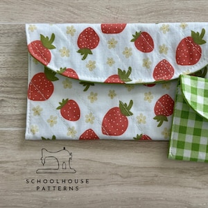 Easy Wallet PDF Sewing Pattern: Earbuds & Cash (2 Sizes)