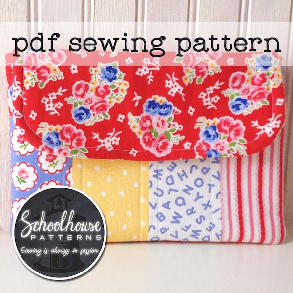 Tablet iPad sleeve case with Pocket PDF Sewing Pattern