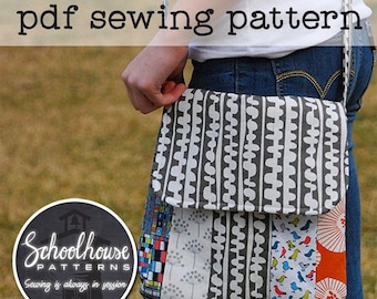 Varsity Messenger Bag Sewing Pattern: Crossbody Bag DIY (PDF Download)