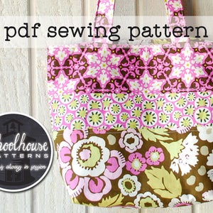 Patchwork Tote Bag PDF Sewing Pattern Perfect for Purse or Diaper Bag ...