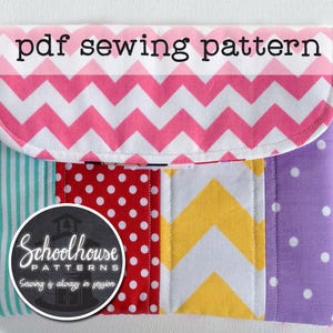 eClutch PDF Sewing Pattern | Tablet & iPad Sleeve Case with Pocket | Digital Download