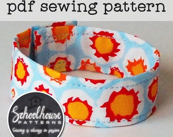 Fabric bracelet - easy beginner sewing project - PDF sewing pattern -  INSTANT DOWNLOAD