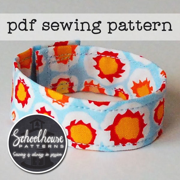 Fabric bracelet - easy beginner sewing project - PDF sewing pattern -  INSTANT DOWNLOAD