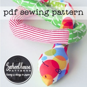 Snake Charming - stuffed toy gift for children - PDF sewing pattern -  INSTANT DOWNLOAD