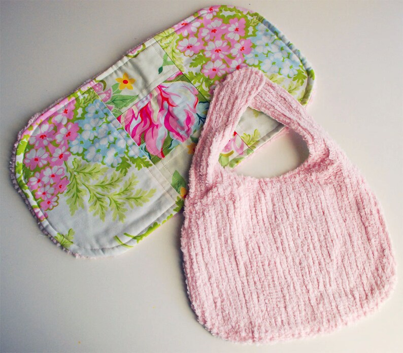 Bib and Burp Cloth Sewing Pattern Combo Patchwork PDF Etsy