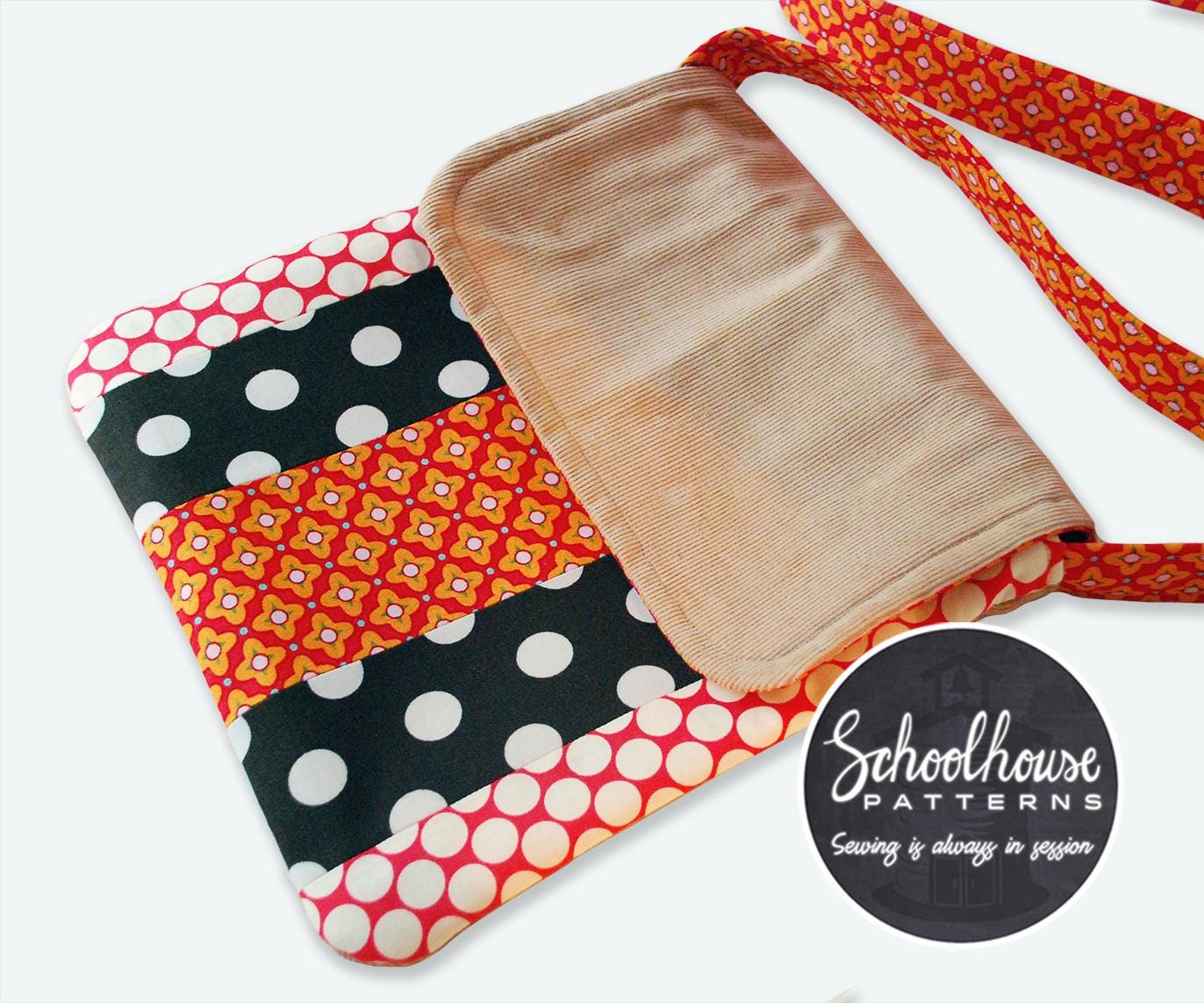 Varsity Messenger Bag PDF Sewing Pattern – Crossbody Bag DIY Pattern ...