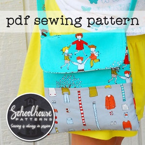 The Middle School Messenger bag sewing pattern great crossbody for young girls, tweens, teens PDF INSTANT DOWNLOAD image 6