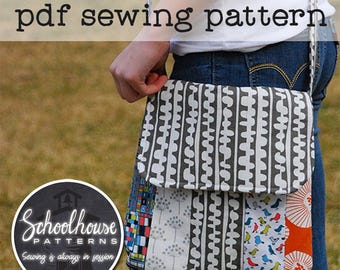 Varsity Messenger Bag PDF Sewing Pattern – Crossbody Bag DIY Pattern – Digital Download, Unisex Shoulder Bag, Step-by-Step Instructions