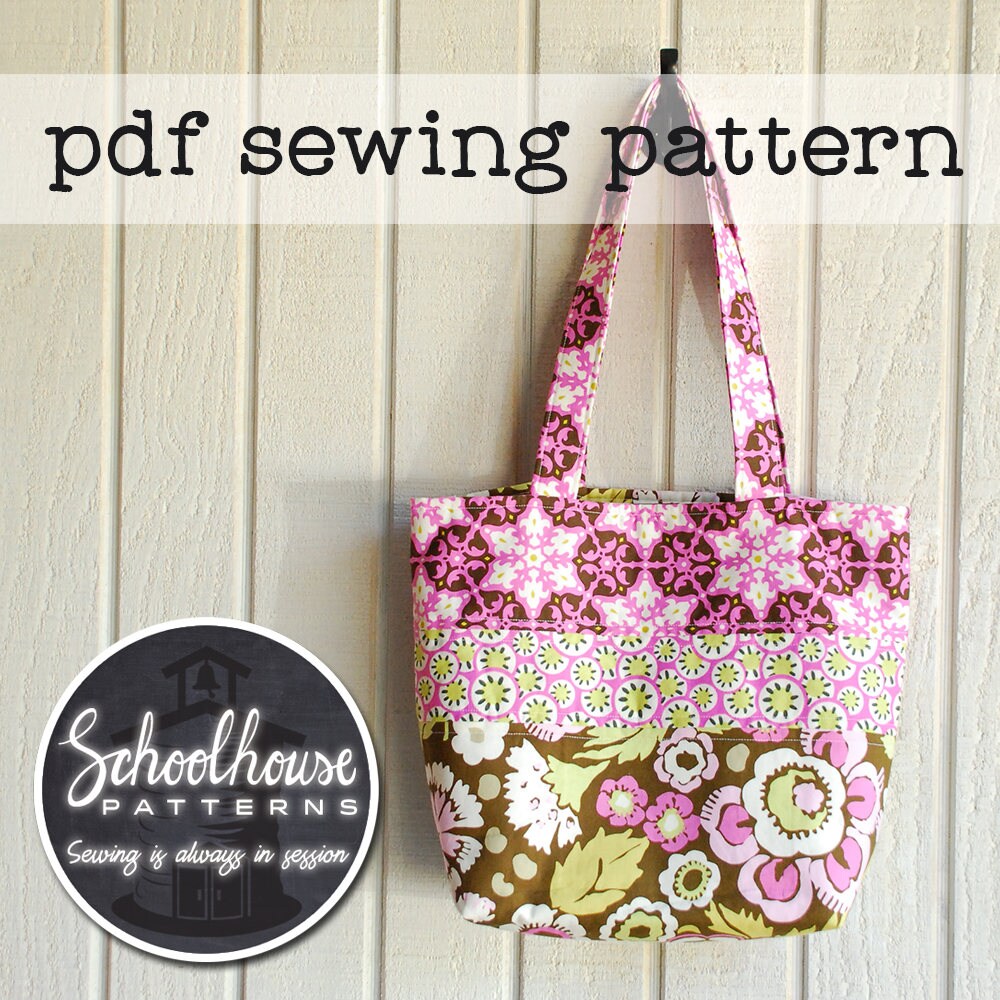2 Patterns 1 Price Easy Wallet & Patchwork Tote Pdf Sewing | Etsy