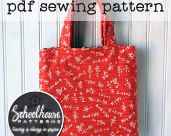 Mini Tote Bag PDF Sewing Pattern – Easy DIY Bag Pattern, Digital Download, Step-by-Step Instructions