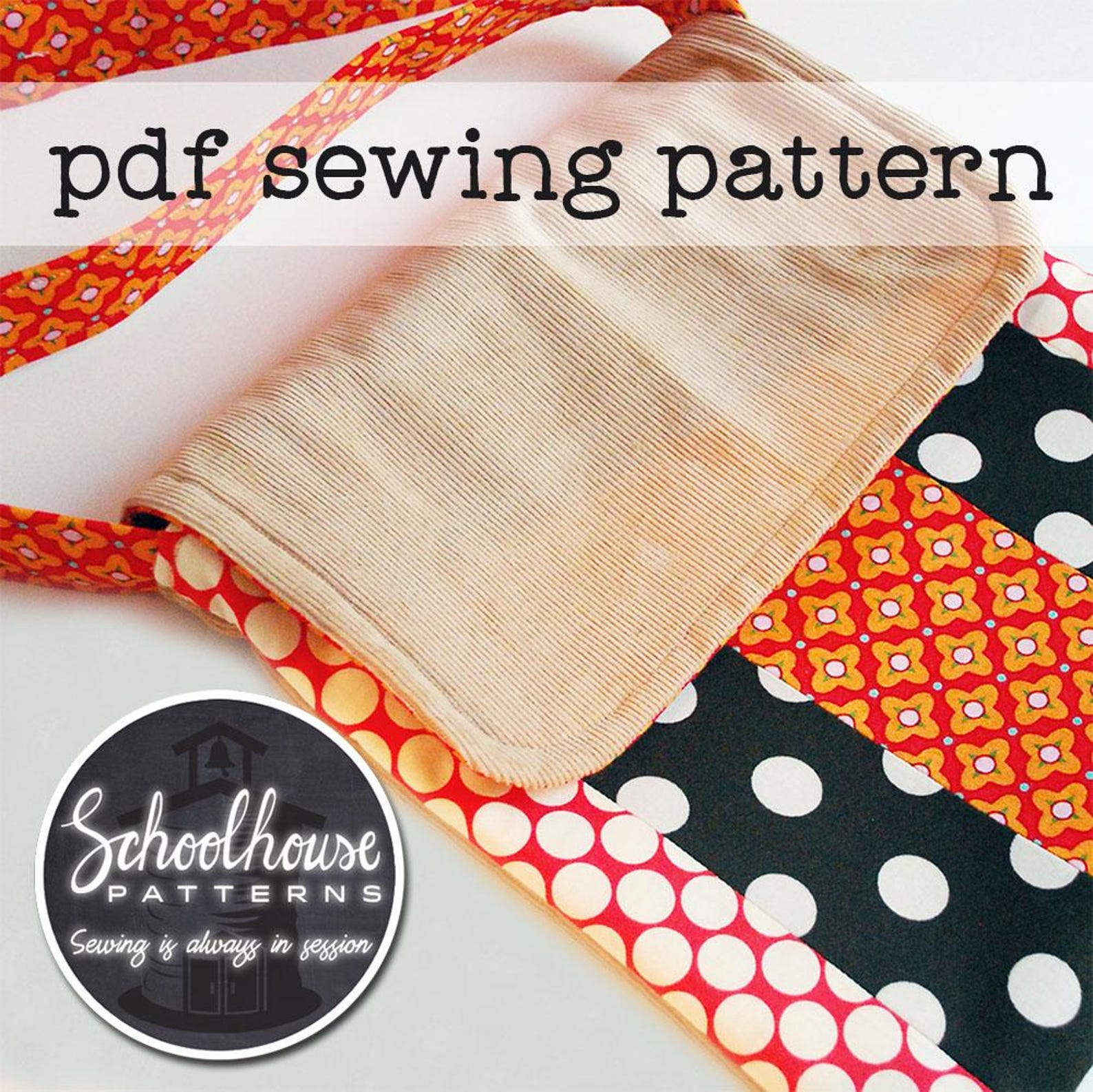 Varsity Messenger Bag PDF Sewing Pattern – Crossbody Bag DIY Pattern ...