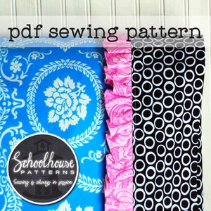 Pretty pillowcase with ruffle sewing pattern - PDF INSTANT DOWNLOAD