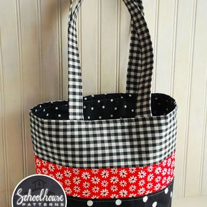 Patchwork Tote Bag PDF sewing pattern perfect for purse or diaper bag INSTANT DOWNLOAD image 5