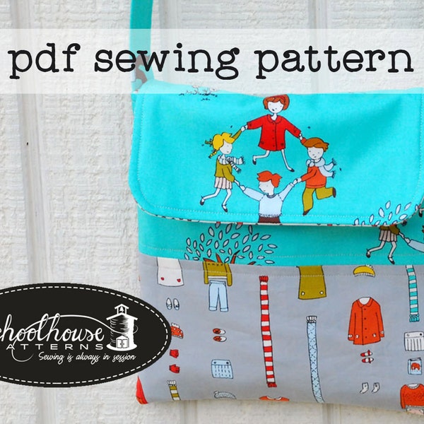 Middle School Messenger Bag Sewing Pattern: Crossbody Design (PDF Download)