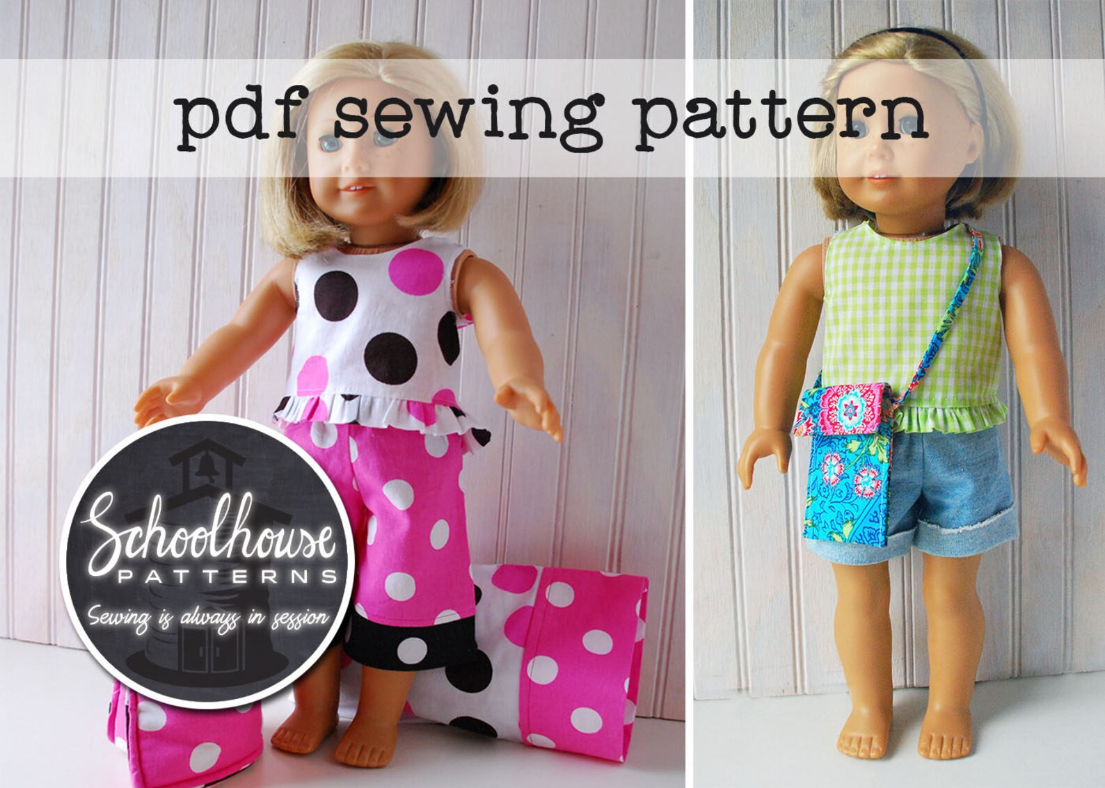 American Girl Sewing Pattern 2 Patterns 1 Price INSTANT | Etsy