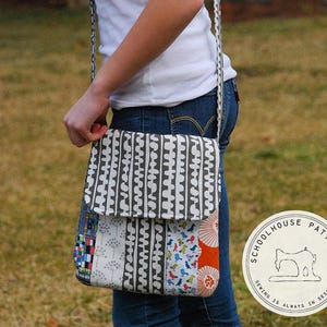 Modèle de couture PDF pour sac messager universitaire - Patron de couture de sac bandoulière - Téléchargement numérique, sac à bandoulière unisexe, instructions étape par étape