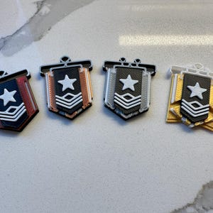 Rainbow 6: Siege Ranked Charms (Copper-Gold)