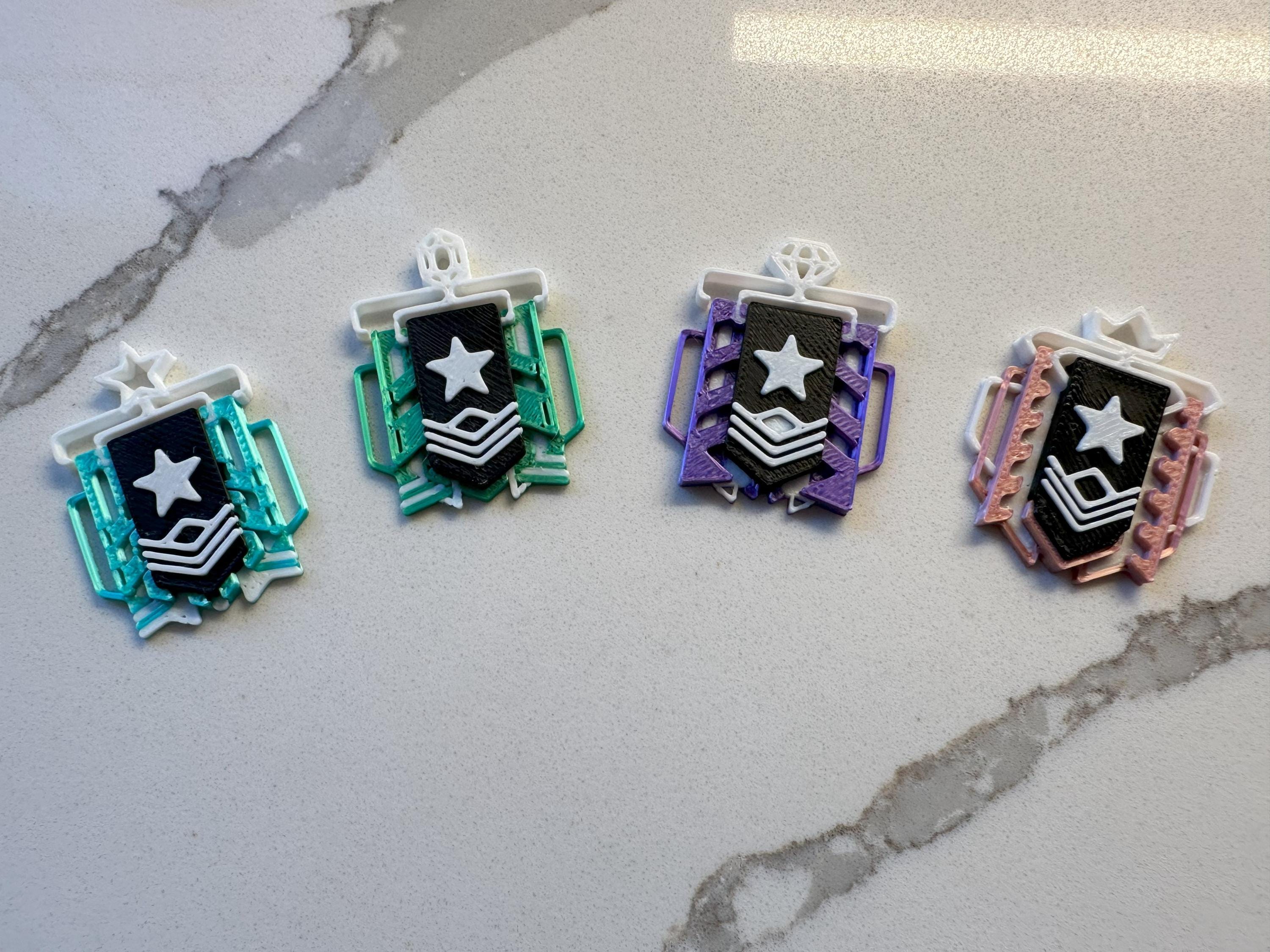 Rainbow 6: Siege Ranked Charms (copper-champ) - Etsy