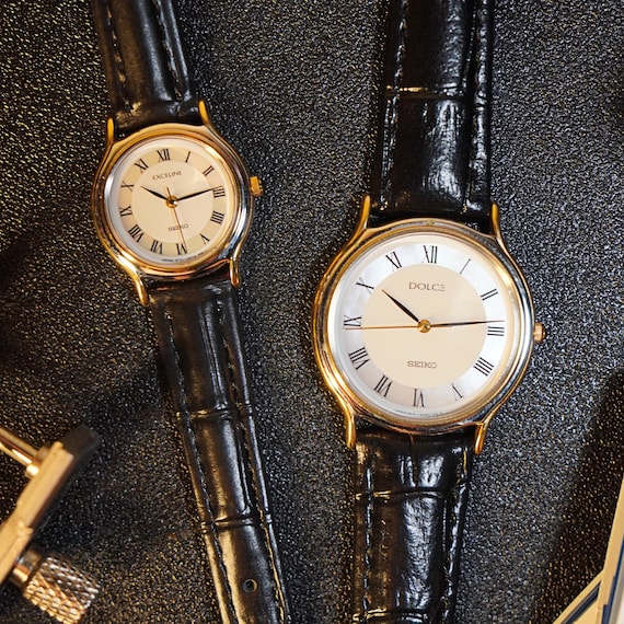 Seiko Vintage Couple Watch Dolce & Exceline Mint Condition With