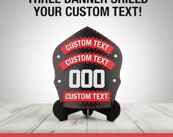 カスタム消防士ヘルメットシールドレプリカ：パーソナライズされた消防士ギフト3Dプリント