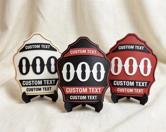 Custom Firefighter Helmet Shield Replica | Personalized Traditional Helmet Front | Custom Display | Firefighter Gift | Decorative PLA