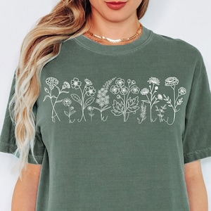 Comfort Colors Subtle Anti Trump Flower Shirt Fuck Trump Shirt Anti Capitalist Shirt Political Shirt FDT Shirt Liberal Shirt Immigrant Shirt