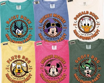 Not So Scary Halloween Party Shirt, Family Halloween Disney World Shirt, Matching Disney Halloween Shirts, Spooky Season Group Family Tees