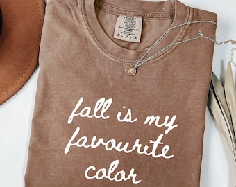 Comfort Colors Fall Leaves Shirt: Cozy Autumn Vibe