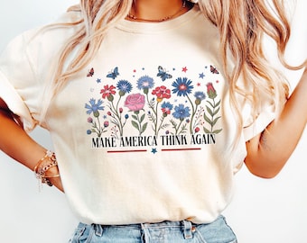 Comfort Colors Liberal 4th of July Shirt: Anti Trump Patriotic Tee
