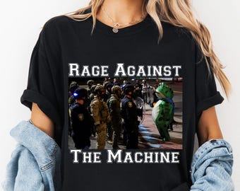 Comfort Colors® Rage Against The Machine Shirt Porland Frog Anti Fascism T Shirt Protest Resist T Shirt Anti ICE Shirt Anti Trump Shirt
