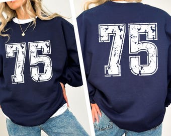 Custom Number Sweatshirt: Personalized School Mascot, Gameday Sports Team