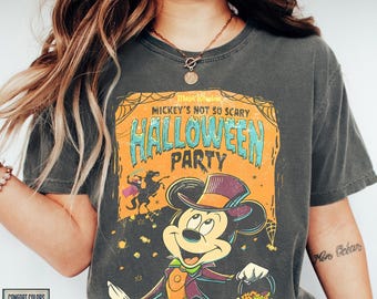 Mickey's Not So Scary Halloween Party Shirts, Mickey and Minnie Halloween Family Shirts, Disney Halloween Shirts, Disney Spooky Shirt