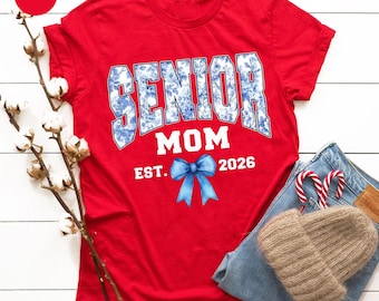 Senior Mom 2027 Shirt, Senior 2027 Shirt, Class of 2027 Shirt, Coquette Senior 2027 Shirt, Graduation Gift, Senior Mom Shirt