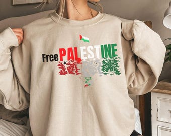 Free Palestine Sweatshirt: Gaza Solidarity, Human Rights Tee