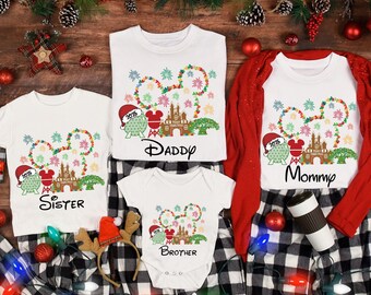Custom Disney Family Christmas Shirt Personalized Disney Christmas Shirt Matching Family Disney Christmas Tee Disney Trip 2026 Christmas