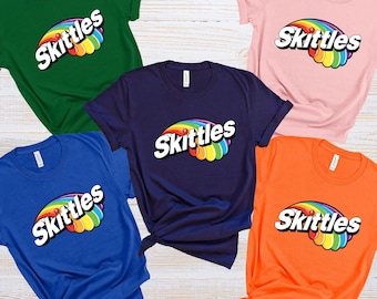Skittles Birthday Costume Shirt, Skittles Group Christmas, S Candy Halloween Shirt, Halloween Family Matching, Trick Or Treat Spooky Season