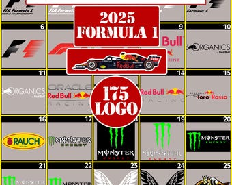 Mclaren Formula 1 Red Bull 2026 Logo DTF Transfers Ready To Press for Shirt F1 Racing Logo Sponsor Partners Oracle F1 Racing Decal DTF