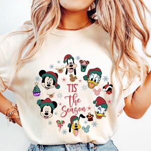 Disney Tis the Season Shirt, Mickey Mouse And Friends Christmas Shirt Mickey Christmas Shirt Retro Christmas Shirt, Disney Christmas Shirt